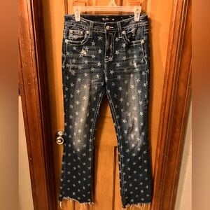 Miss Me Starry Blue Boot Cut Jeans